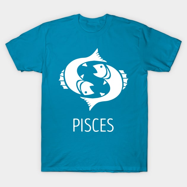 Astrological Zodiac Tee Shirts - Pisces the Fish T-Shirt by Nonstop Shirts